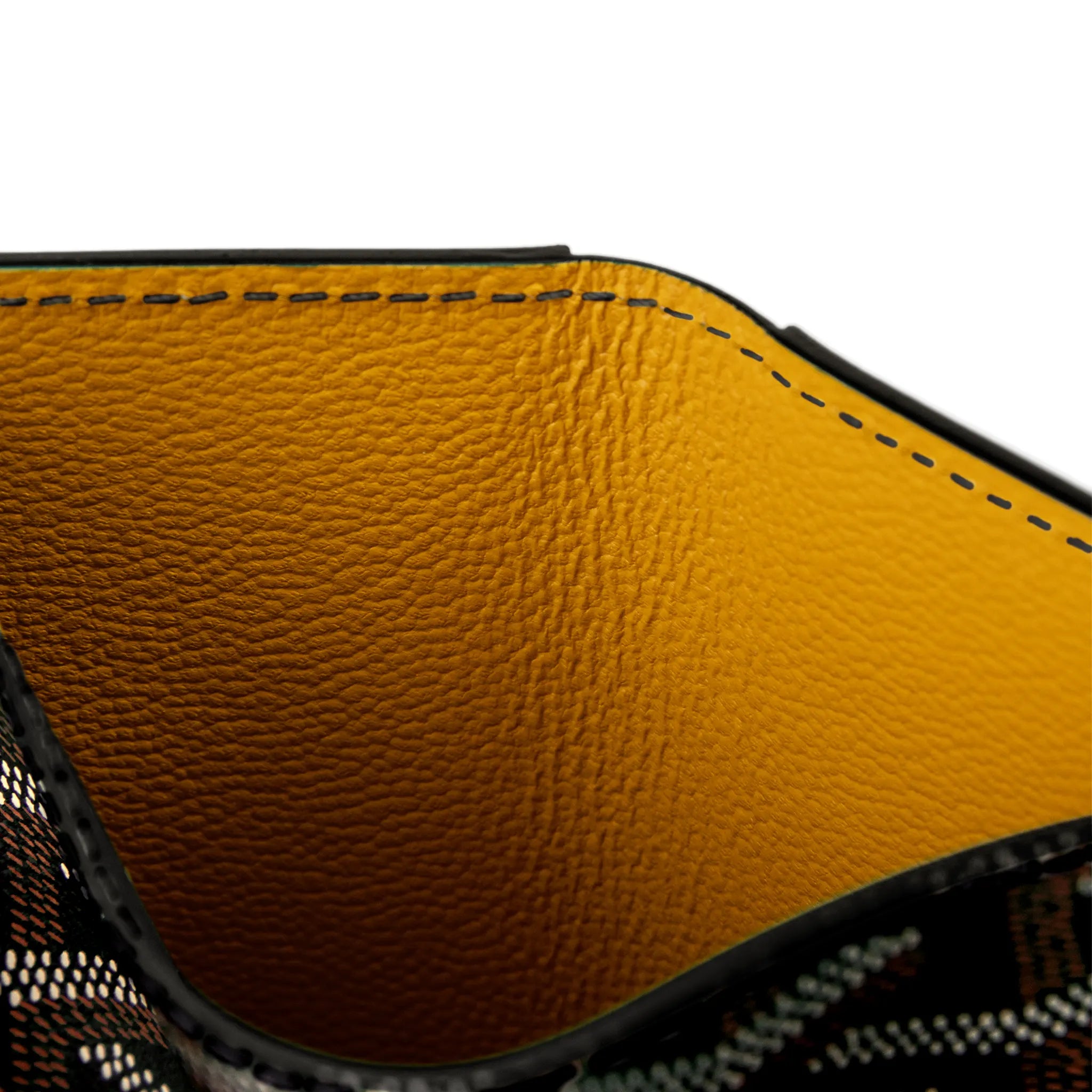 Detail view of Goyard Saint-Pierre Card Wallet Black